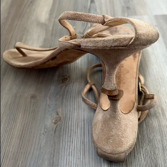 Manolo Blahnik Suede Sandals - Picture 7 of 9